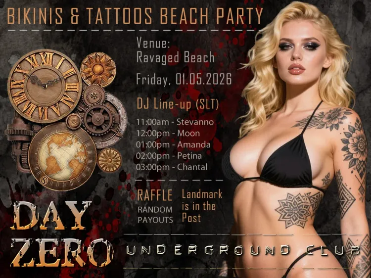 Bikinis & Tattoos Beach Party